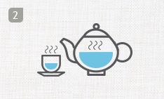 다관과 찻잔 데우는 이미지